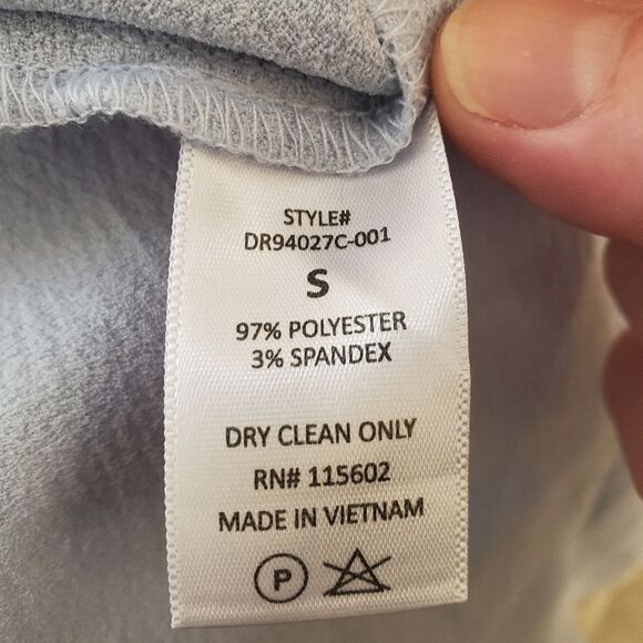 🌸 LUSH/ All in Favor 🌸 Hailey Crepe Shift Dress - [size Small, Blue] - Picture 12 of 12